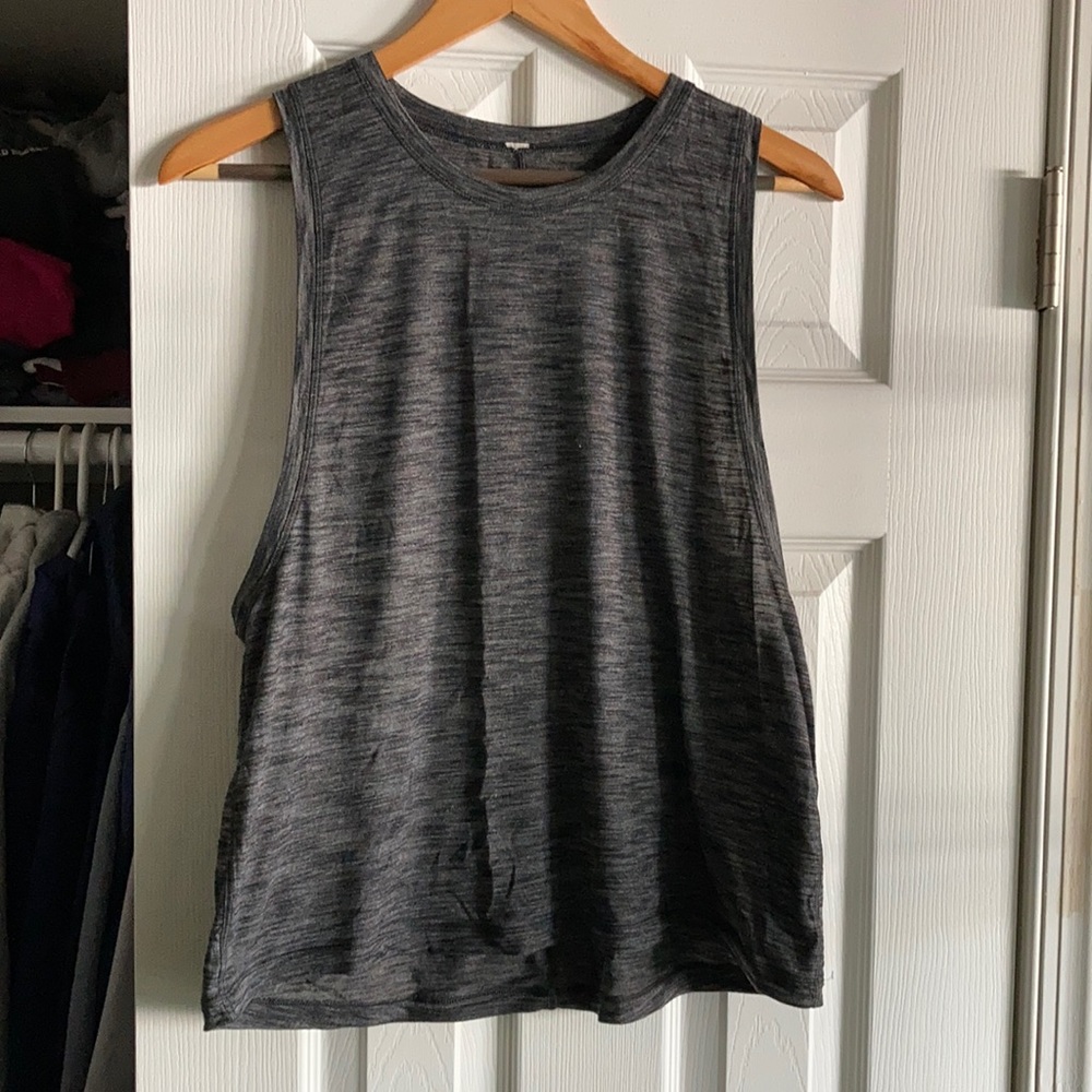 Lululemon muscle tank size 10 Heather grey
